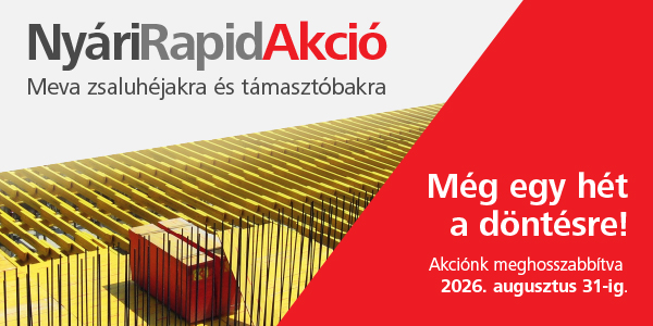A Meva fa födémzsaluinak minden építkezésen ott a helye